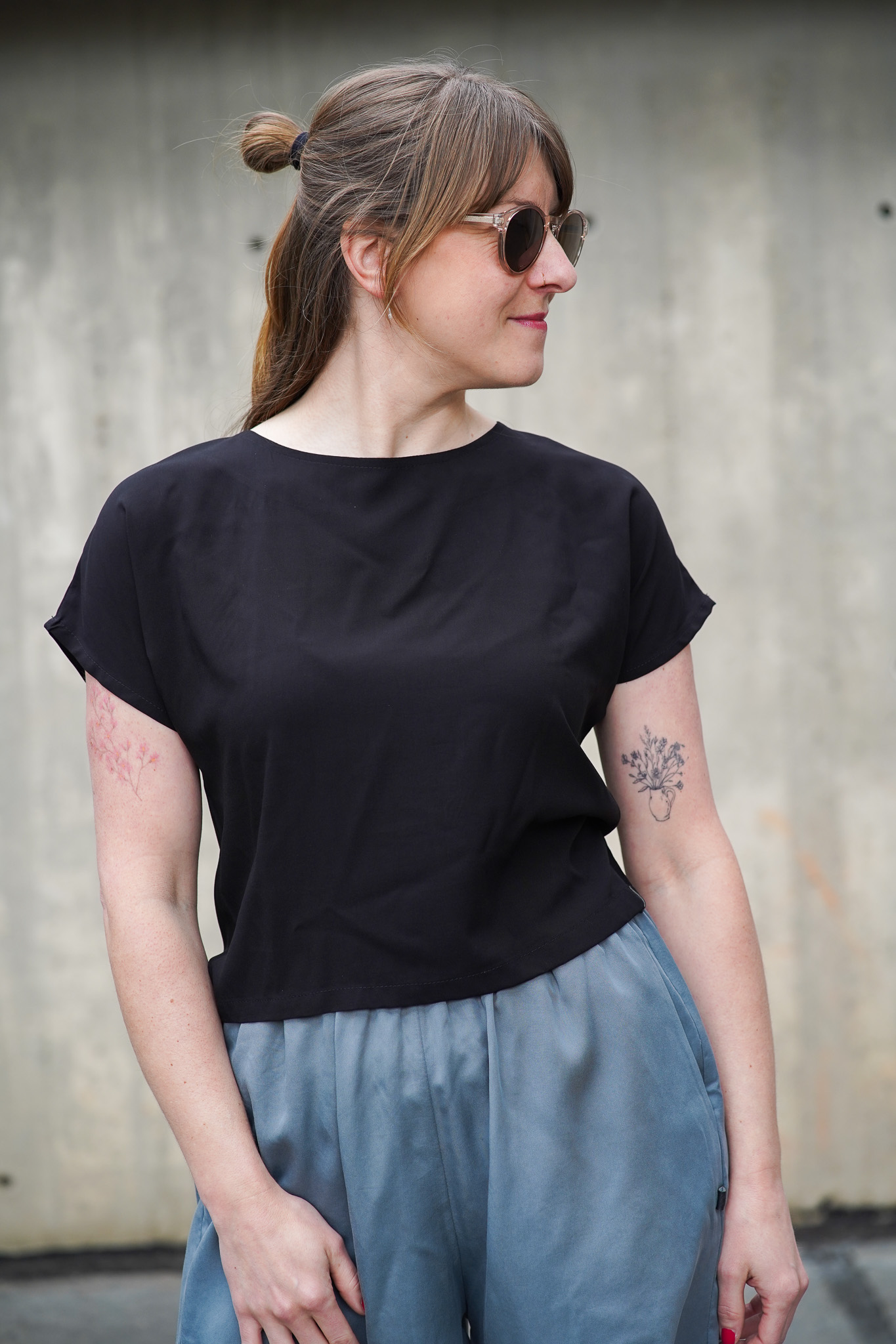 Halenka Crop-top Black - foto 1