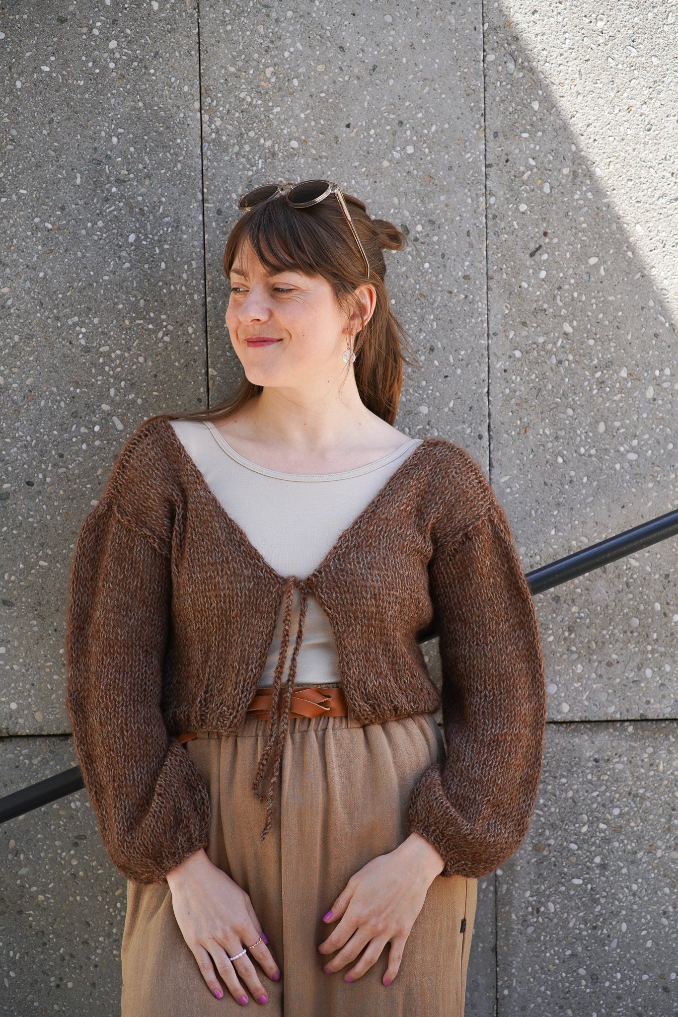 Cardigan Mohair Brown - foto 4