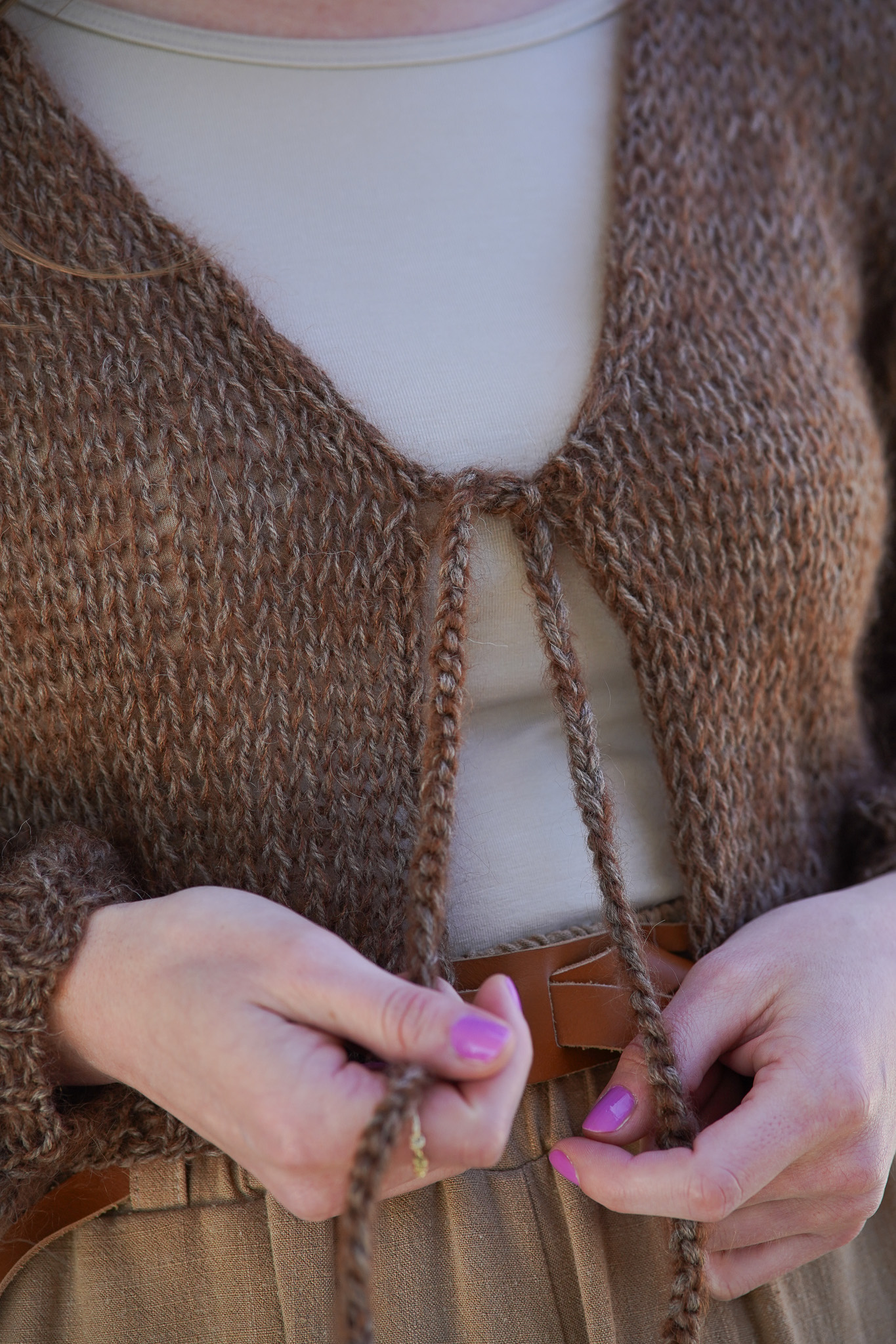 Cardigan Mohair Brown - foto 2