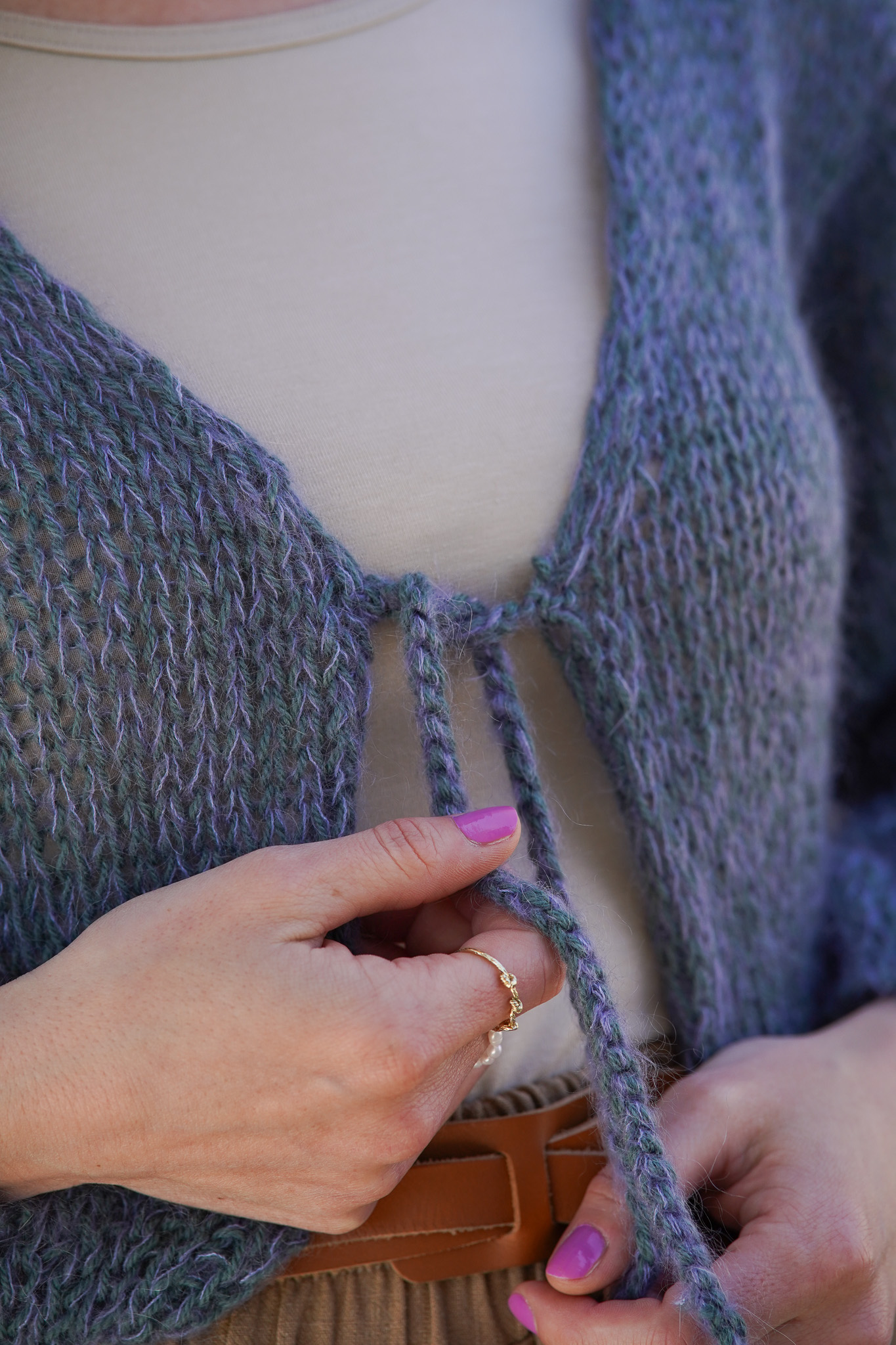 Cardigan Mohair Blue - foto 2