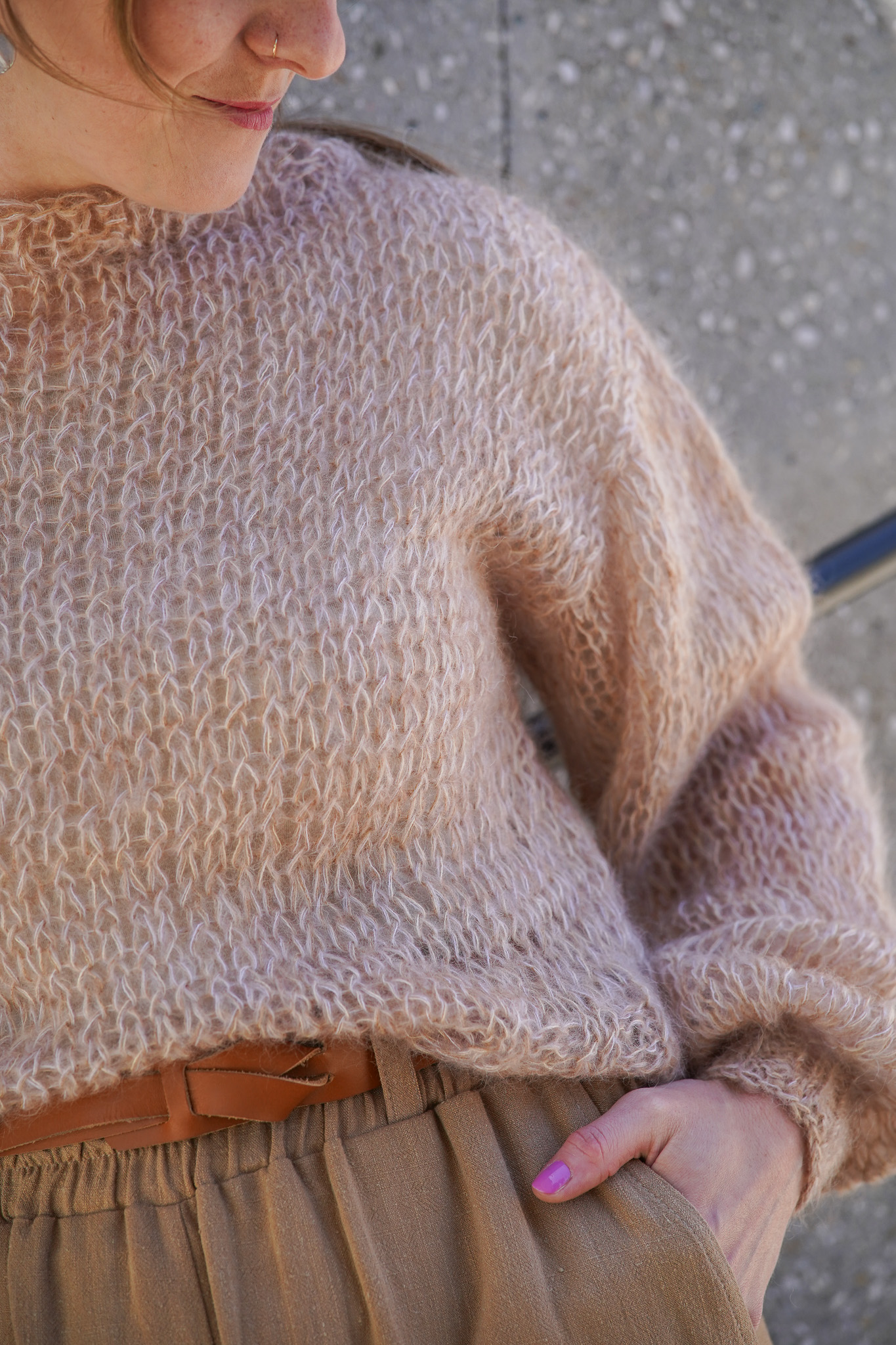 Svetr Cloud Mohair Nude - foto 2