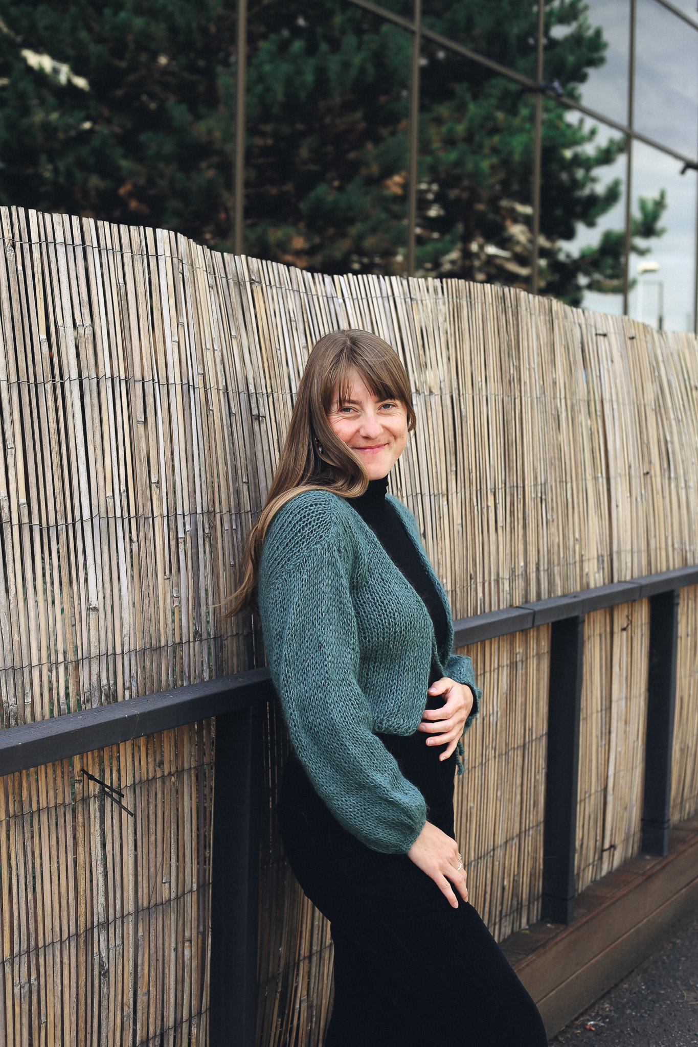 Cardigan Mohair Petrol Blue - foto 4